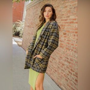 New Lumiere Plaid Women's Open Cardigan